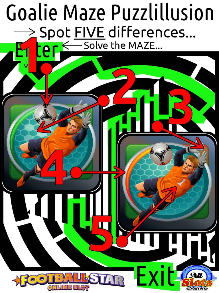 Goalie Maze Spot The Difference Puzzlillusion